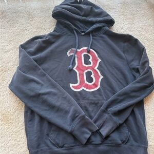 47 Brand black Hoodie with Red Letter